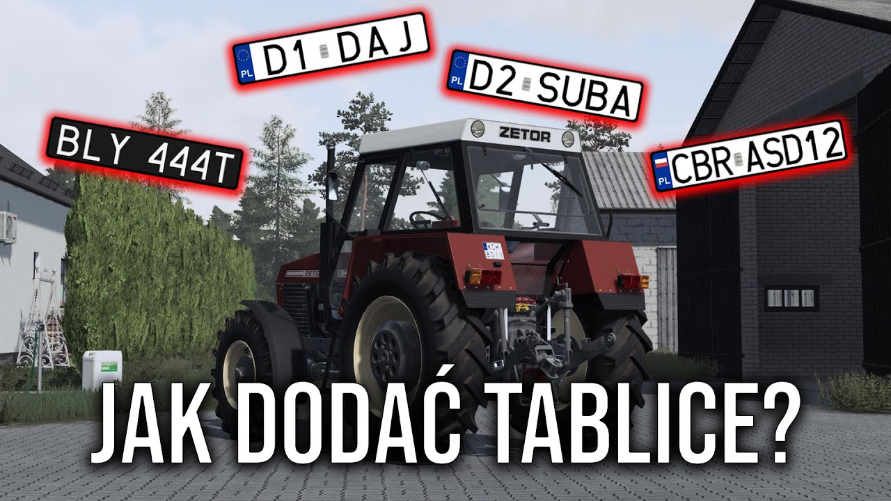 POLSKIE TABLICE REJESTRACYJNE!🤩 | Jak dodać customowe tablice do mapy🚜 #fs22 #tutorial