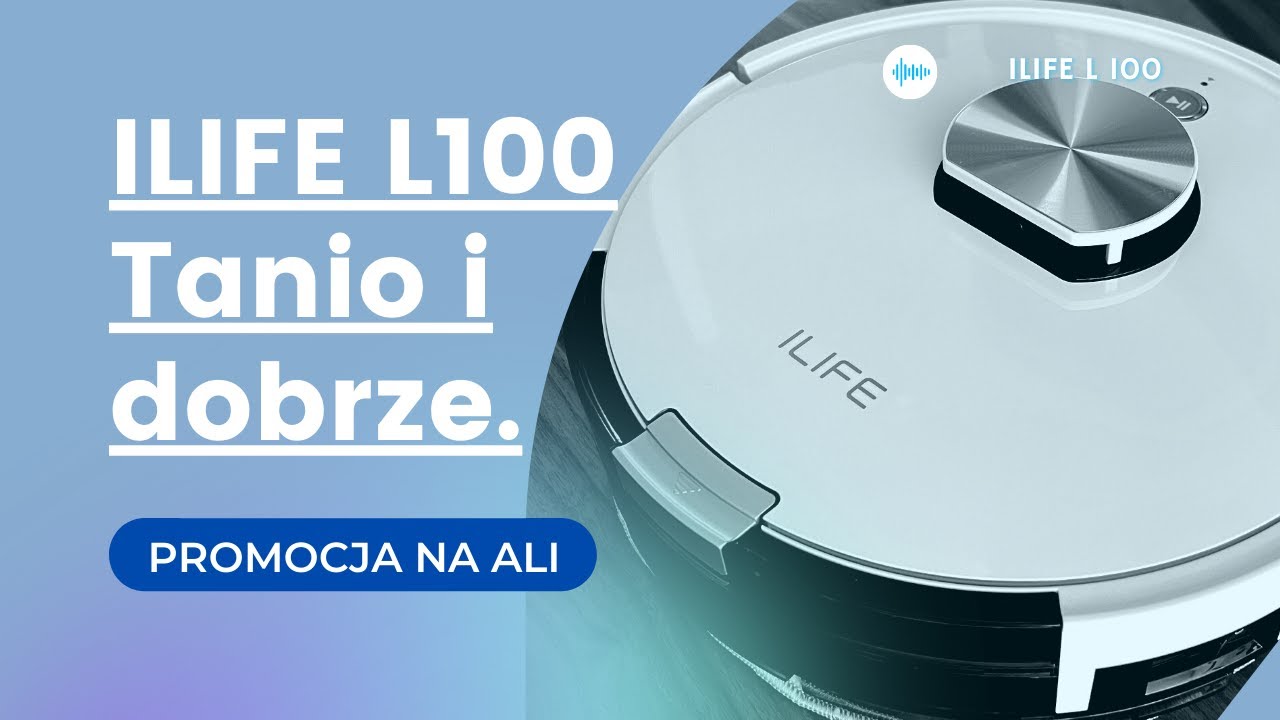 ILIFE L100 - bardzo tani odkurzacz robot z funkcją mopującą.