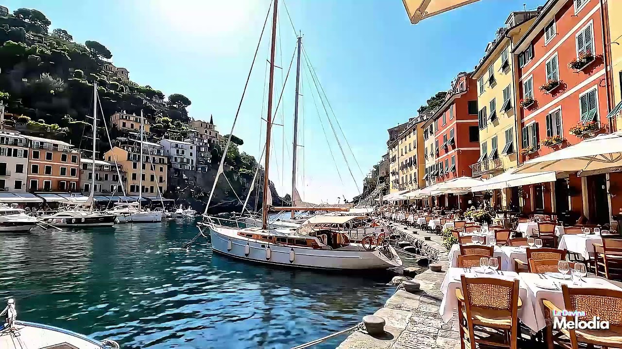 Romantic Mediterranean Vibes & Italian Music 🎶 3+ Hours Amalfi Coast & Tuscany Sunset 4K