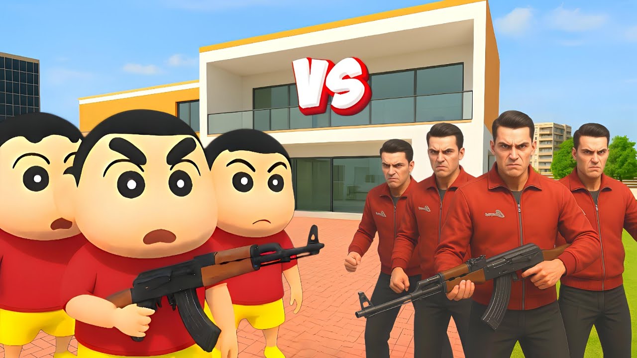 🎯 Shinchan Gang VS Chacha Gang Fight 💥😱 Indian Theft Auto Simulator 🔥😱 Aryan Gamerz 