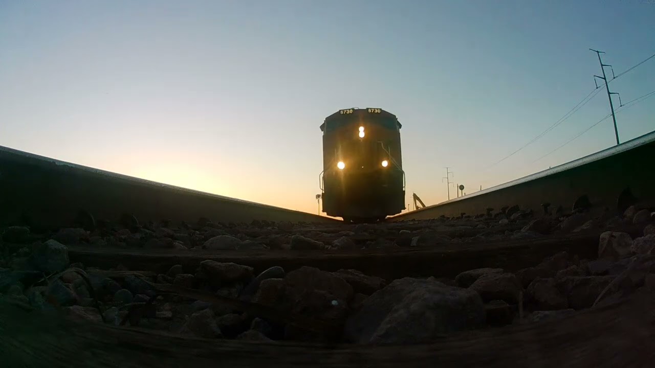 A BNSF Train Knocks Over My GoPro As It Runs Over It!