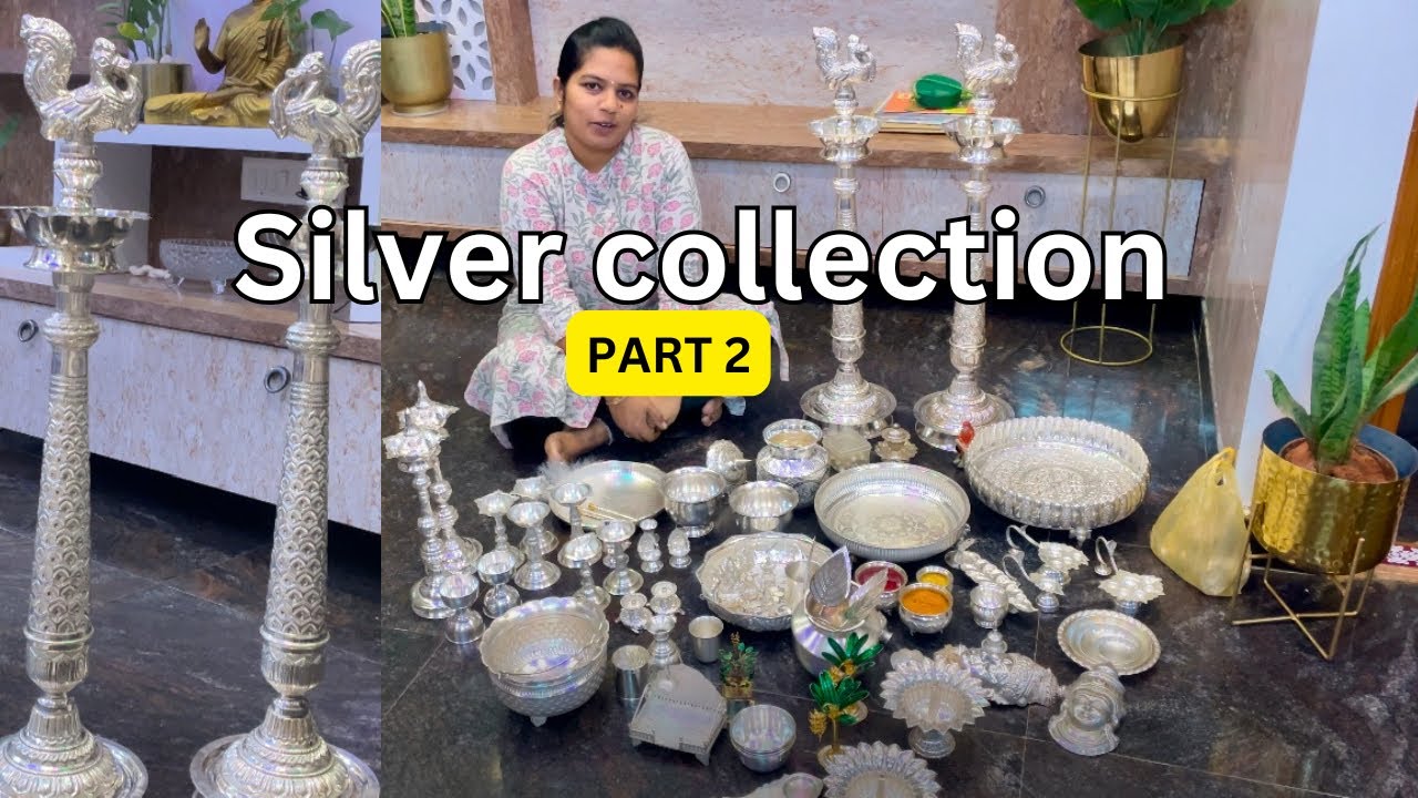 Pure Silver pooja items collection  | ನಮ್ಮ ಮನೆಯ ಬೆಳ್ಳಿ ಪೂಜಾ ಸಾಮಗ್ರಿಗಳು