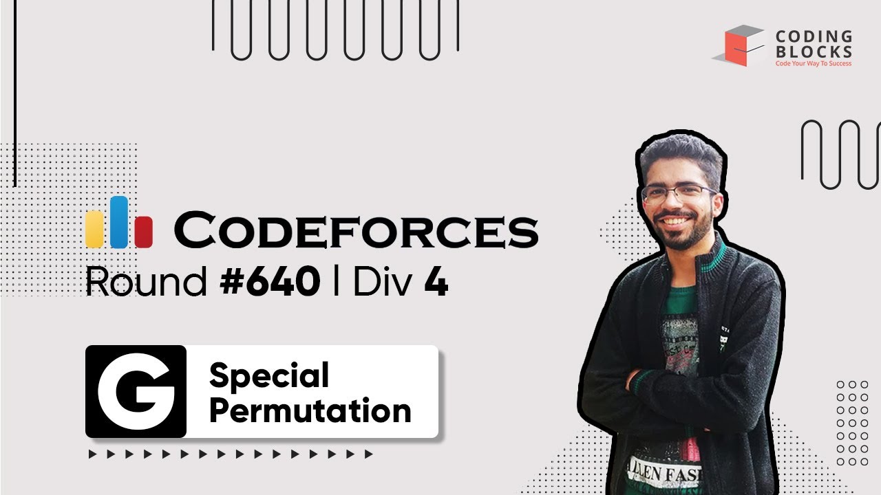Codeforces Round #640, 1352 G. Special Permutation | Competitive Coding | Coding Blocks