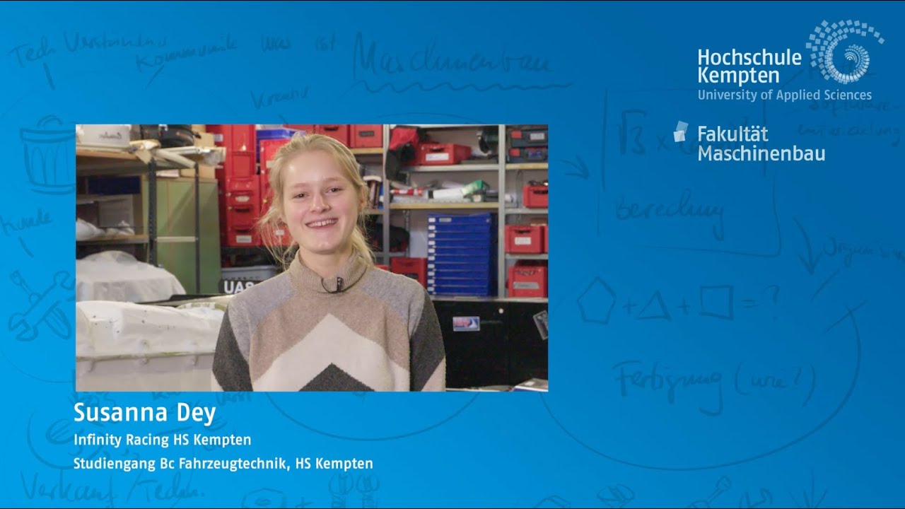 So vielseitig ist das Fahrzeugtechnik-Studium an der HS Kempten | Studentin Susanna Dey im Interview