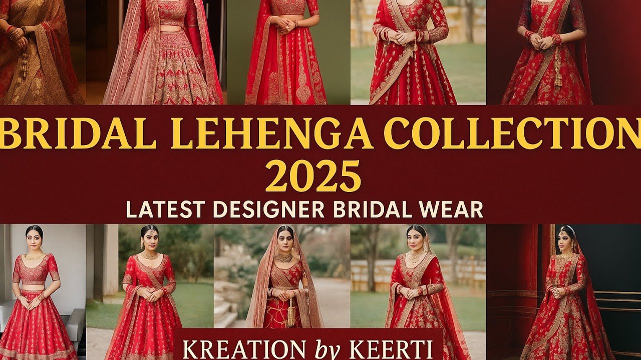 ✨ Bridal Lehenga Collection 2025 | New Brides Designer Lehenga Collection | Wedding Outfit Ideas✨