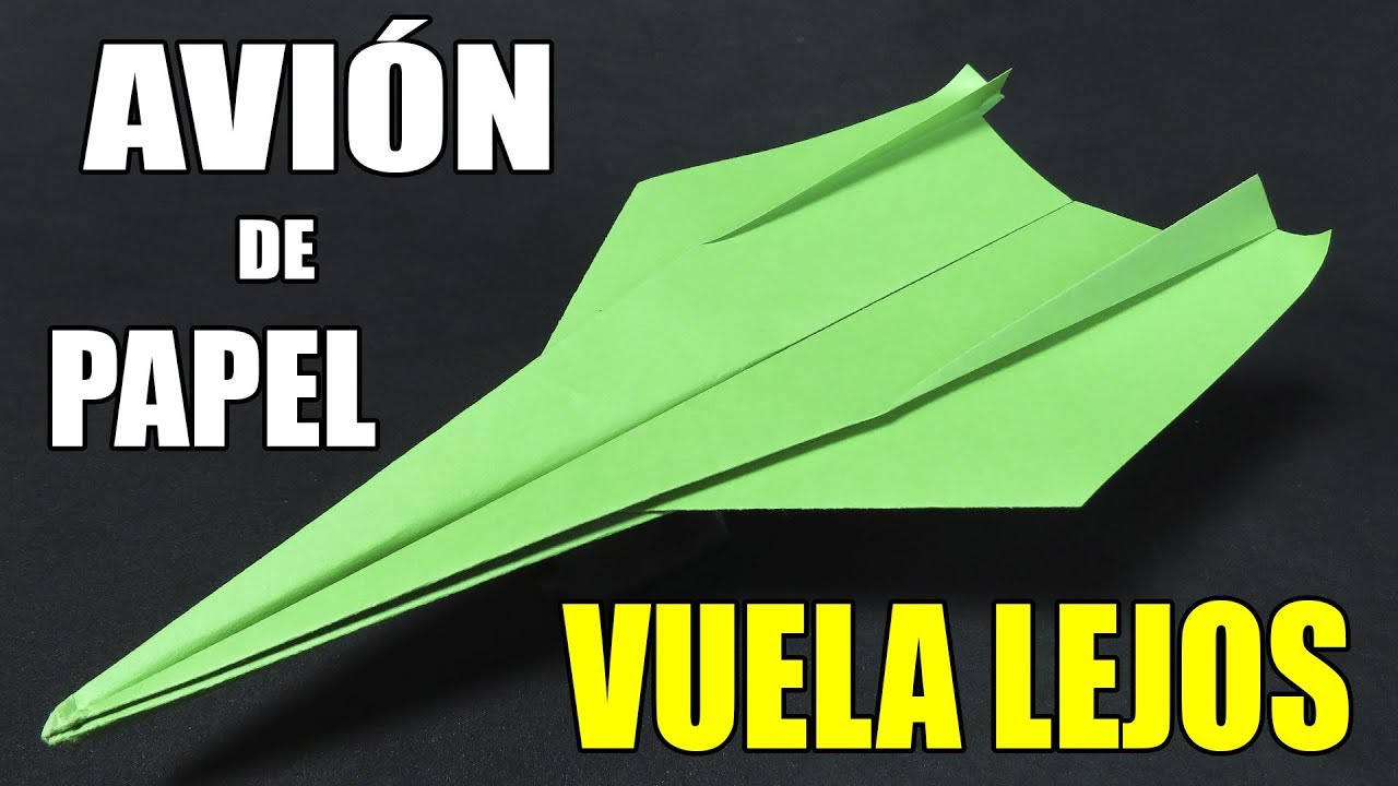 Como Hacer un Avión de Papel que Vuela Mucho y Lejos! LA FLECHA - Paper Airplane
