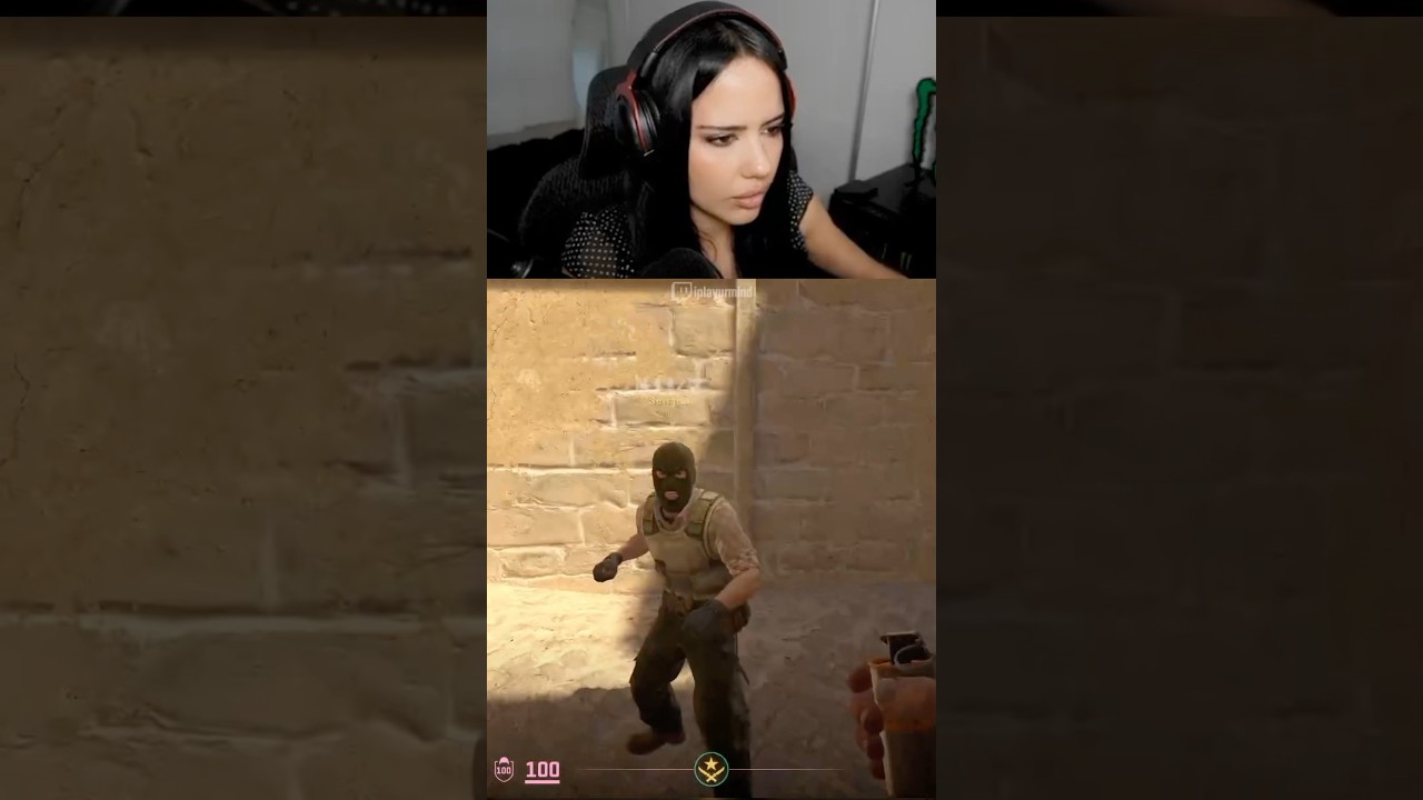 did bro just aura farm me with a smoke grenade💀  #counterstrike2 #gaming #twitch #gamergirl