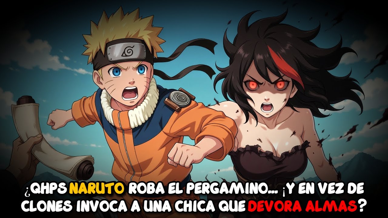 ¿QHPS Naruto ROBA el Pergamino... ¡y en vez de clones invoca a una CHICA que DEVORA ALMAS?