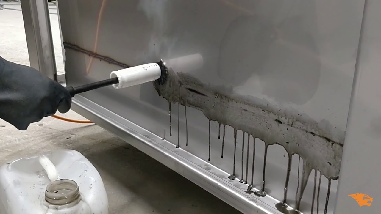 FURY 200A Weld Cleaning Brush – Demo on Larger Stainless Steel Welds