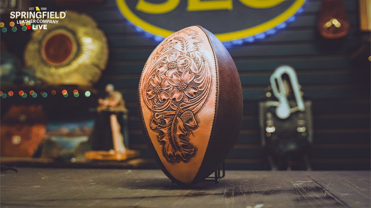 Customizing a football with Springfield Leather Part. 2