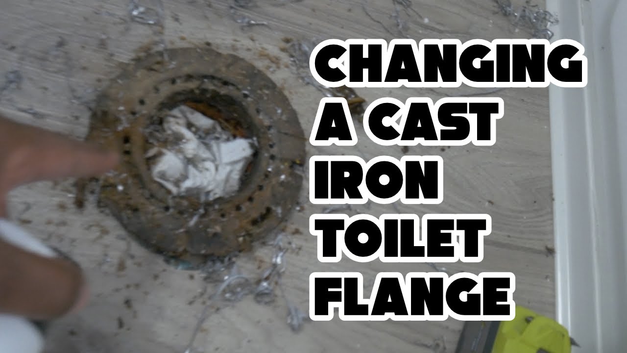 How to change a cast iron toilet flange | DIYers and Handyman