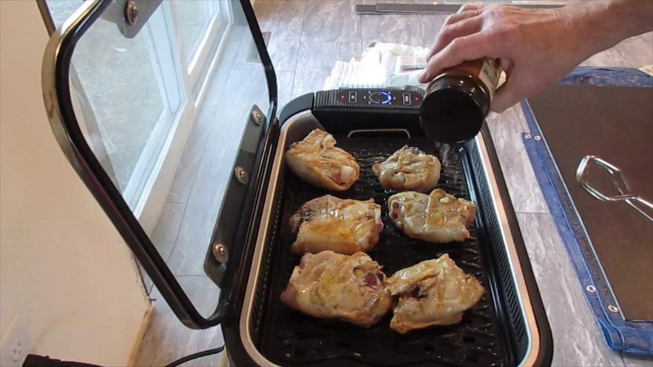 ПРИГОТОВЛЕНИЕ КУРИЦЫ НА ГРИЛЕ POWERXL MOKELESS GRILL PLUS И ОБЗОР!