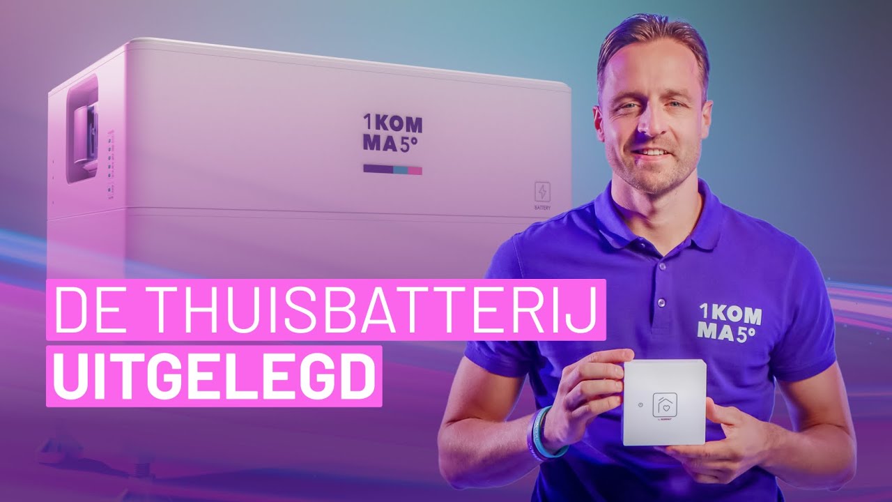 Thuisbatterij uitgelegd: Wat is het, hoe werkt het en wat levert het op? (1KOMMA5&deg;)