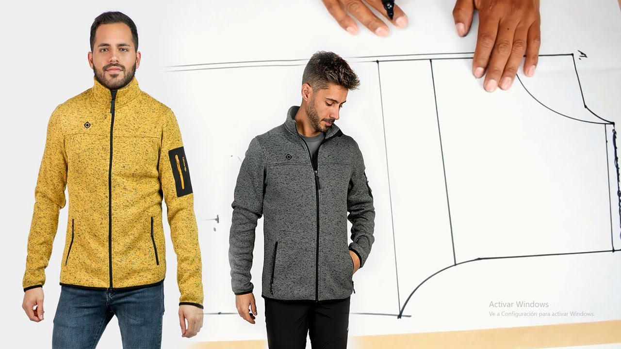 MOLDE GRATIS DE CHAQUETA CASUAL DE HOMBRE TALLA-30-M-Tips De Confeccion
