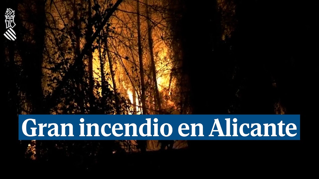 Tárbena, Alicante, sufre el primer gran incendio de la temporada