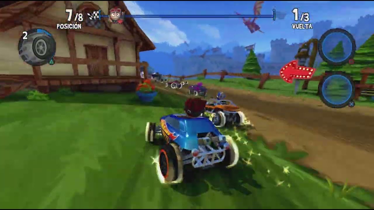 jugando a bbr2 IA (Island Adventure) en los torneos y algunas carreritas