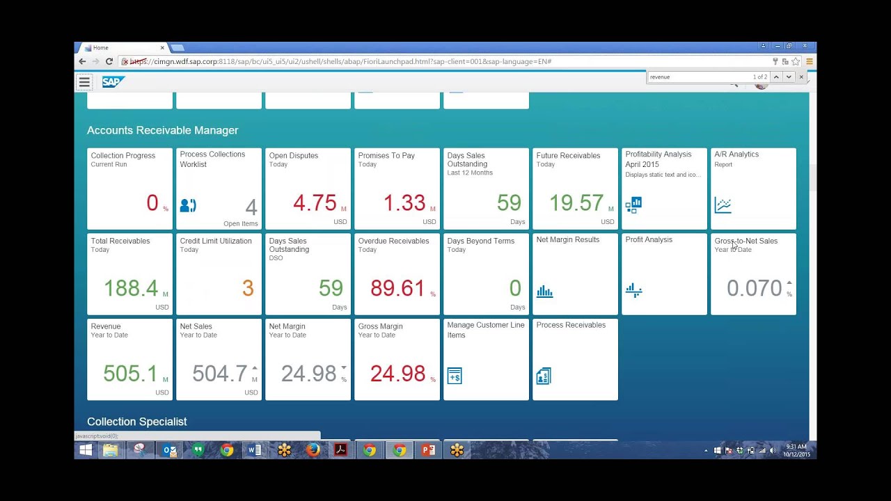 SAP S/4HANA - 5 Fiori Apps