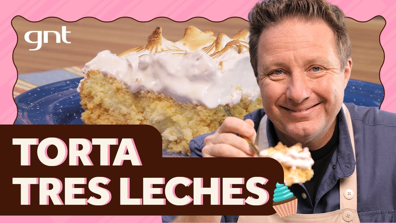 TORTA TRES LECHES: bolo com calda de 3 leites e merengue | Roberto Strongoli | Que Seja Doce