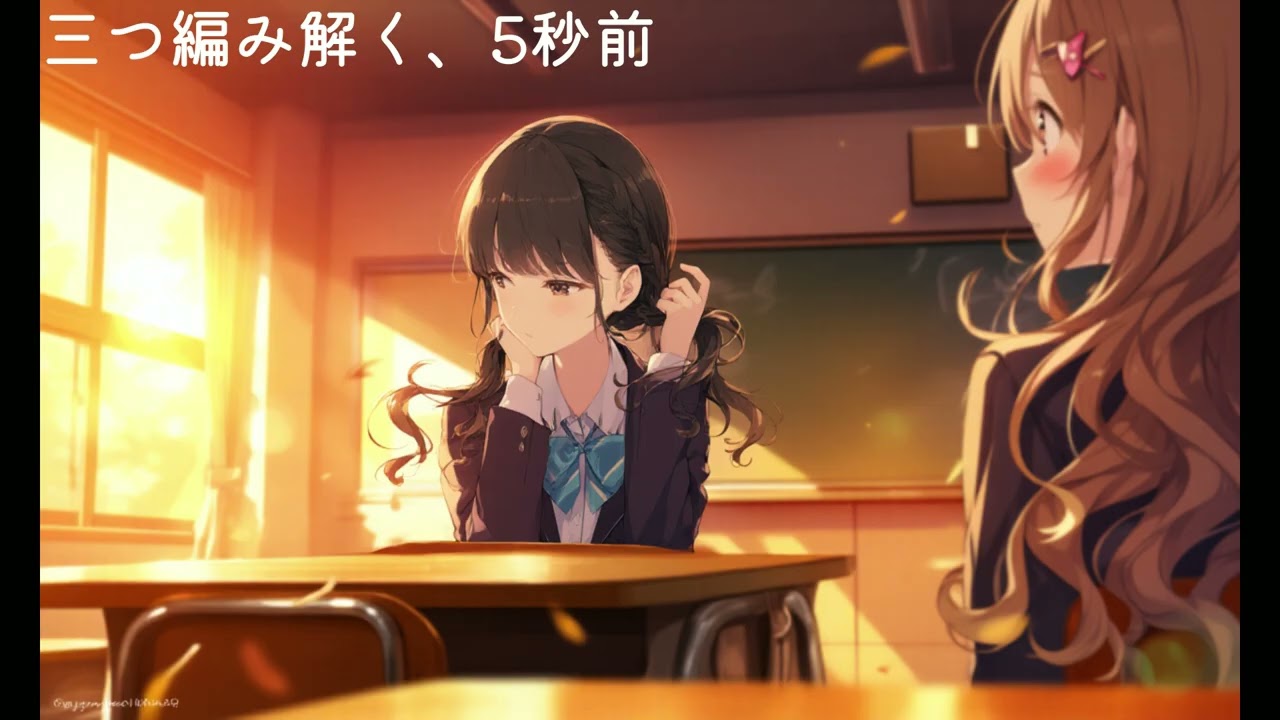 【オリジナル曲】三つ編み解く、5秒前【百合】