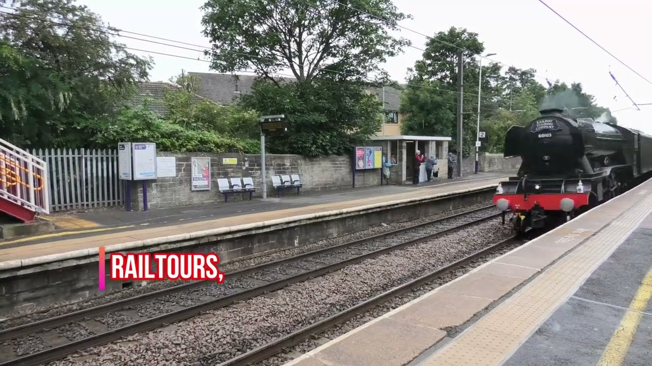 Railtours and freight at Cramlington Station throughout 2025 in Full 4K Ultra HD!