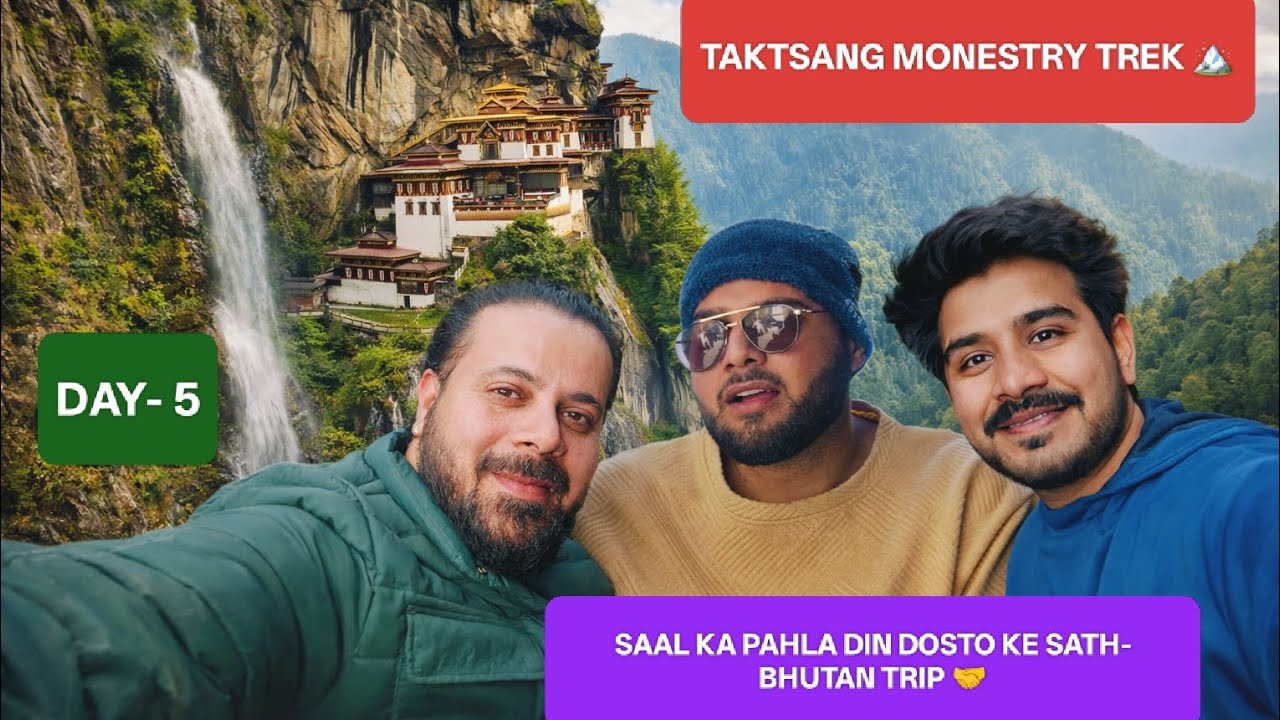 SAAL KA PAHLA DIN | TIGER'S NEST TREK IN BHUTAN #travel #vlog #bhutantravel #bhutan #bhutanvlog 