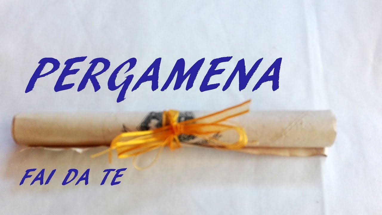 Pergamena FAI DA TE