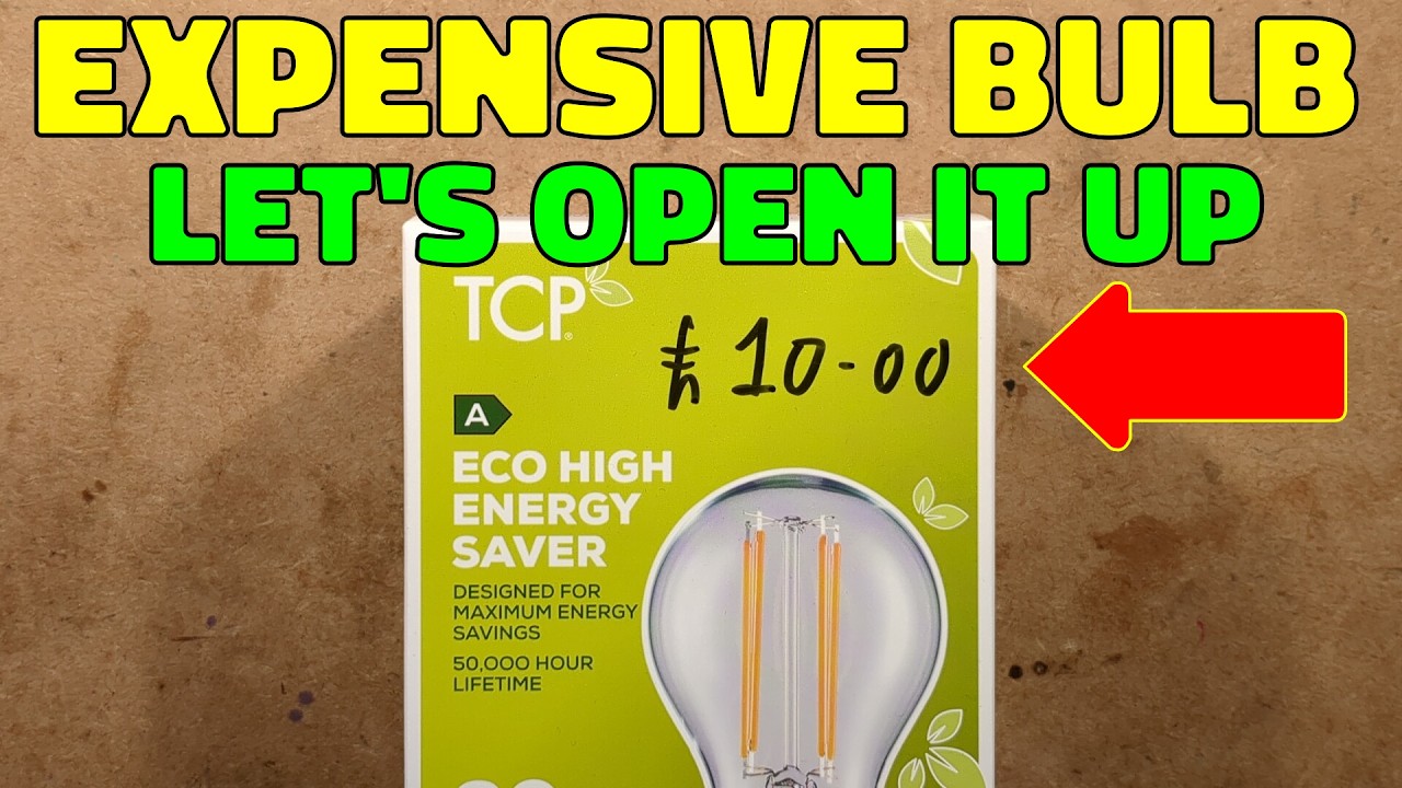 Inside an expensive TCP high efficiency light bulb from ASDA