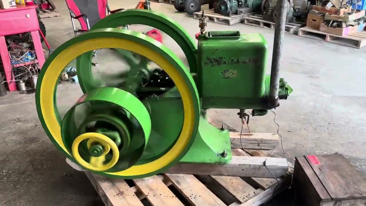6hp Root & VanDervoort John Deere Plow Co Hit & Miss  Old Gas Engine