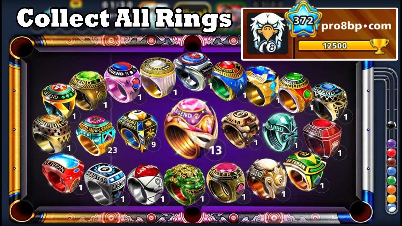 8 ball pool Collect All Rings 💍 Coins 80,073,685,085 Level 372