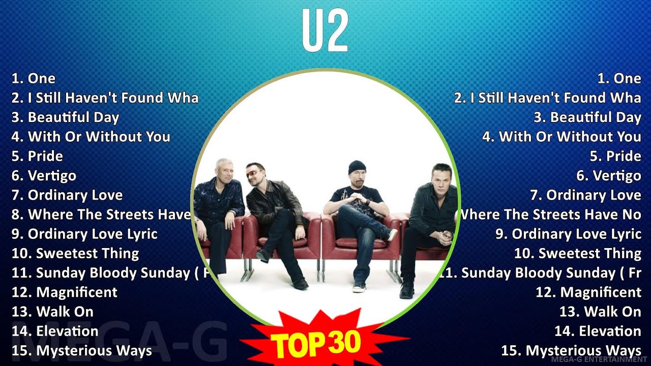 U 2 MIX Full Album ~ 1970s Music ~ Top Alternative, College Rock, Alternative Indie Rock, Post-P...