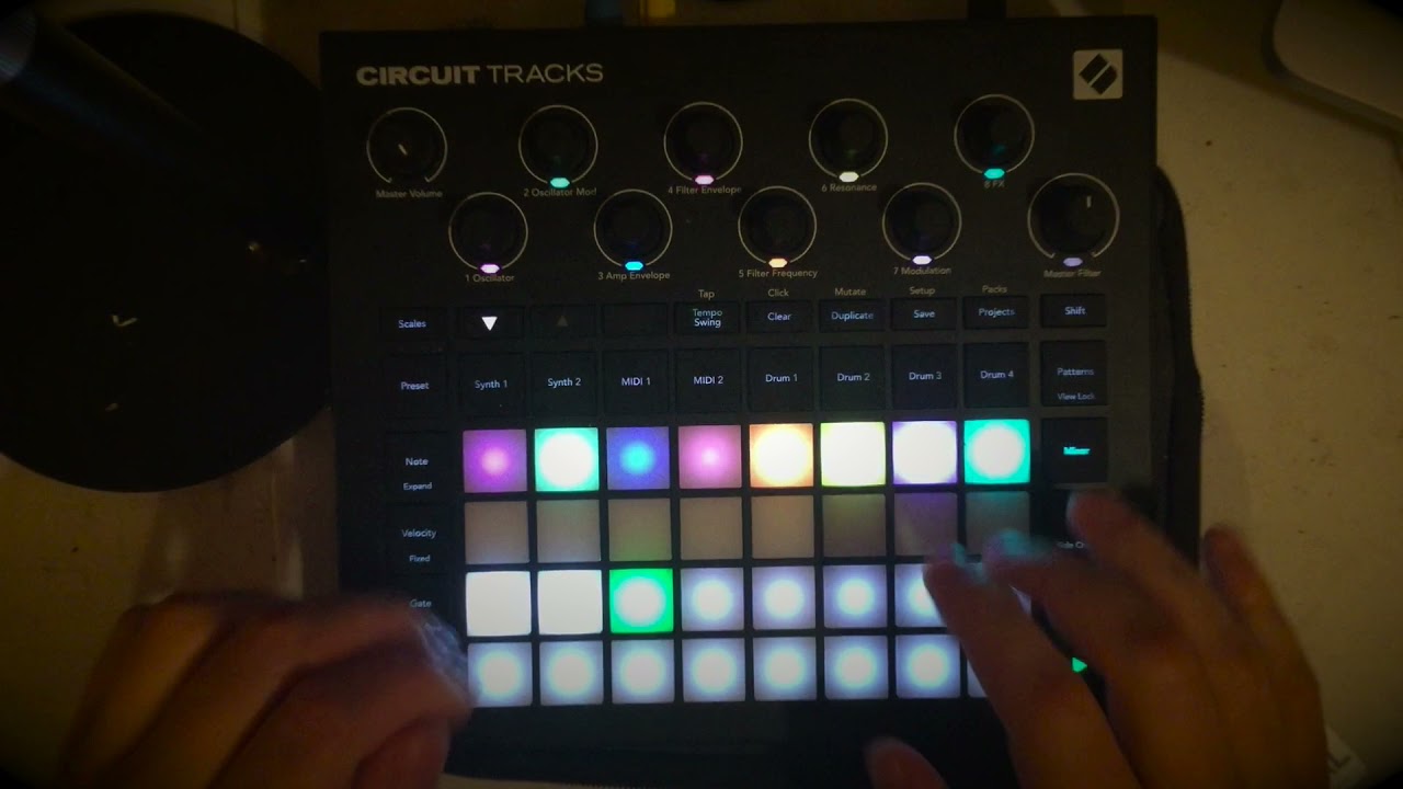 Novation Circuit Tracks || Lofi Boom Bap Inspired jam || Warm Fuzzy Bass
