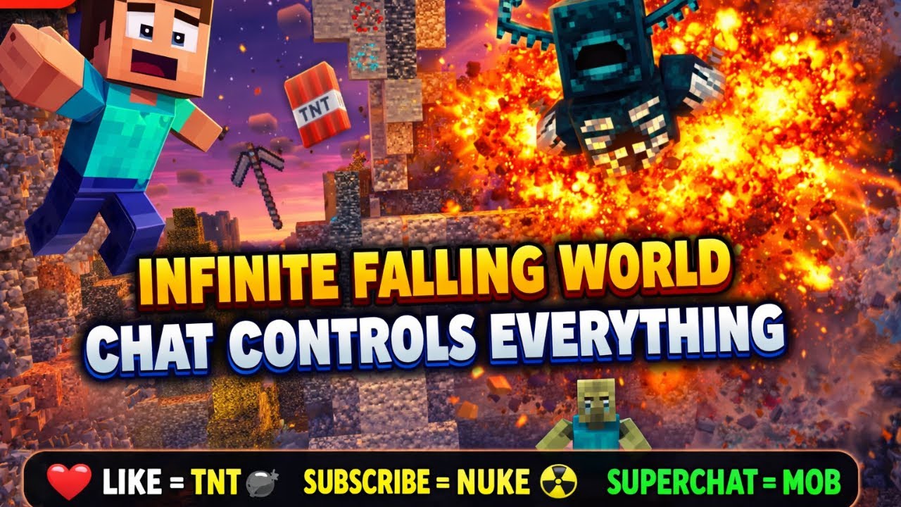 🔴 Minecraft Falling Pickaxe