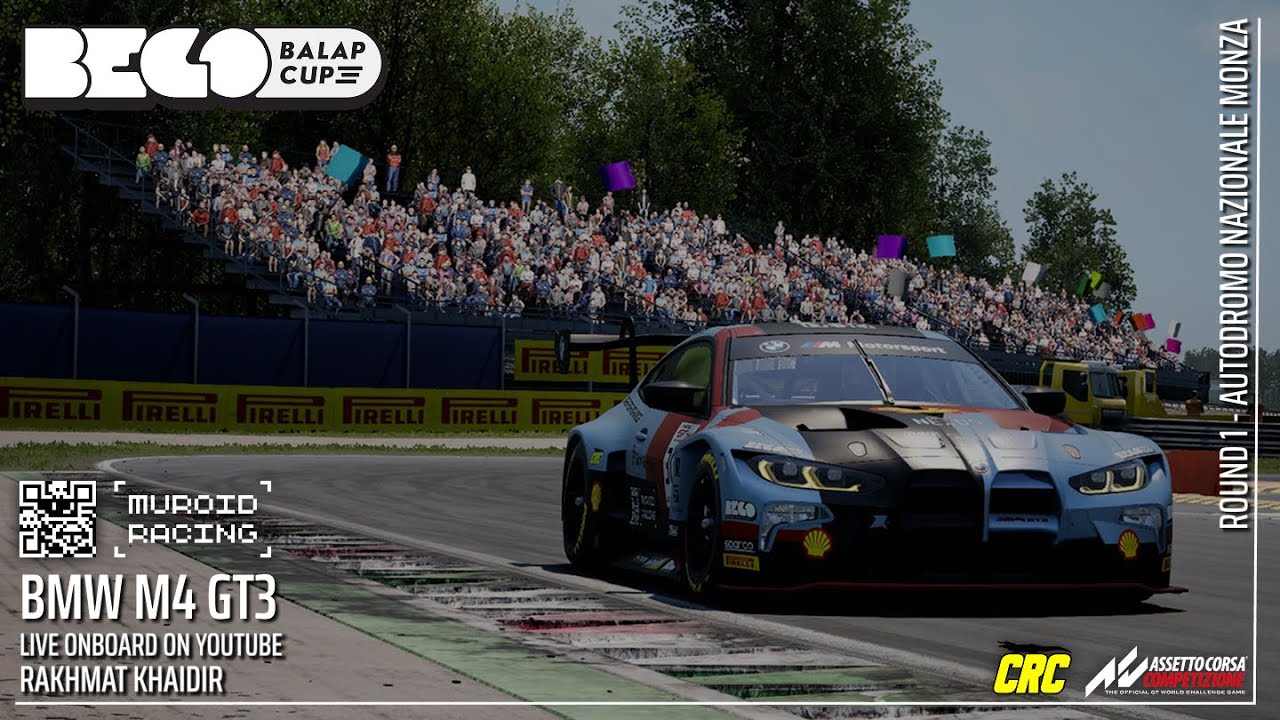 [LIVE ONBOARD] BEGO BALAP CUP 2026 | ROUND 1 - MONZA | ASSETTO CORSA COMPETIZIONE