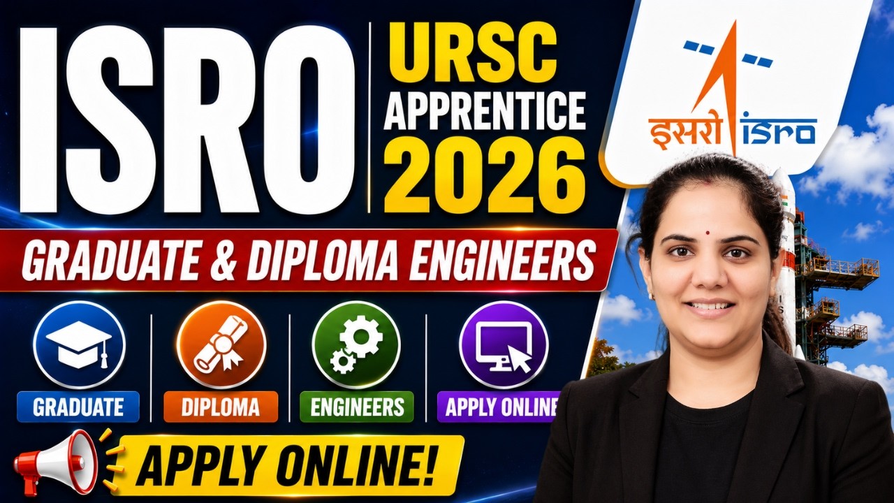 ISRO URSC Apprentice 2026 🔥 | Graduate & Diploma Engineers | Complete Details