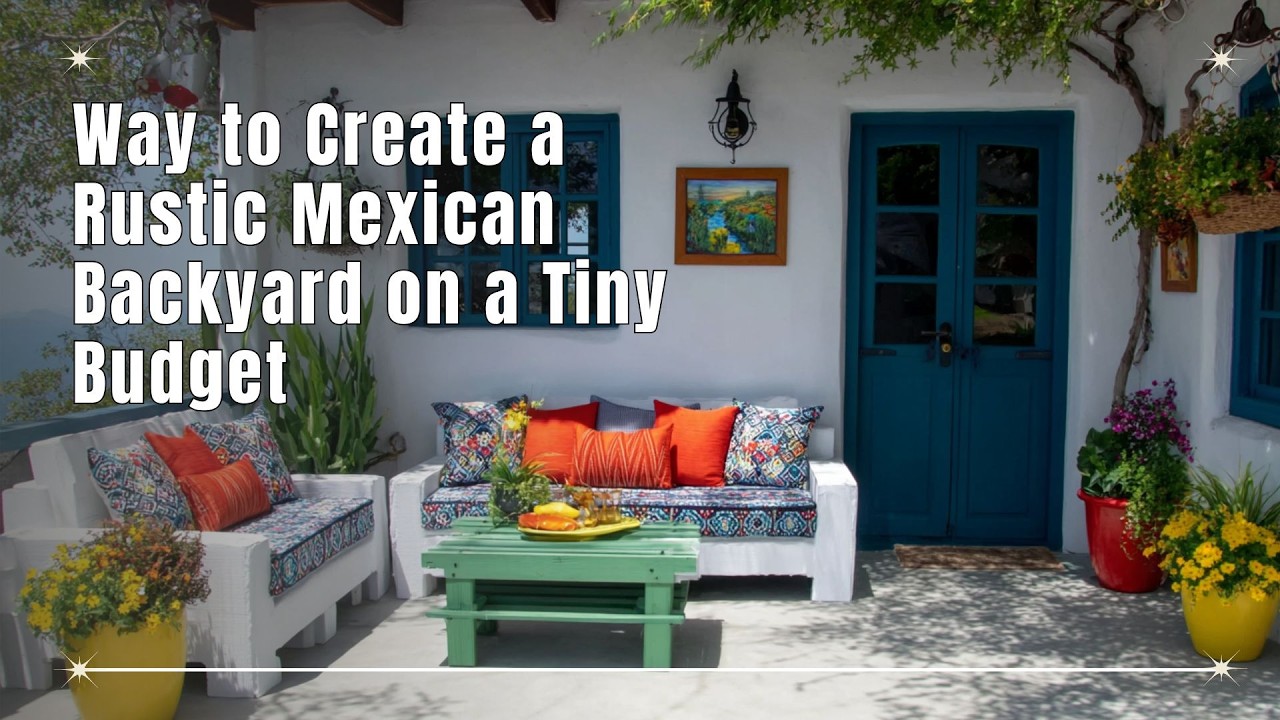 Low Cost Styling 💸 Way to Create a Rustic Mexican Backyard on a Tiny Budget