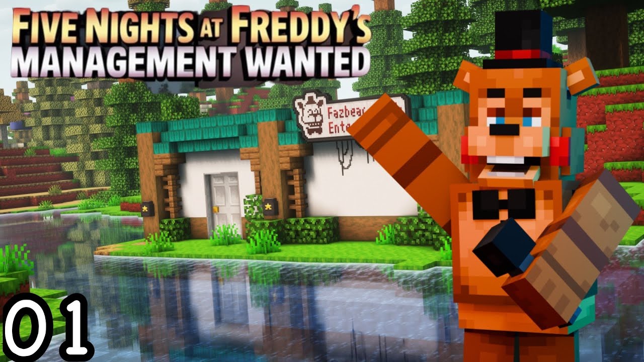 Building my own FNAF location in Survival Minecraft! (Management wanted mod)