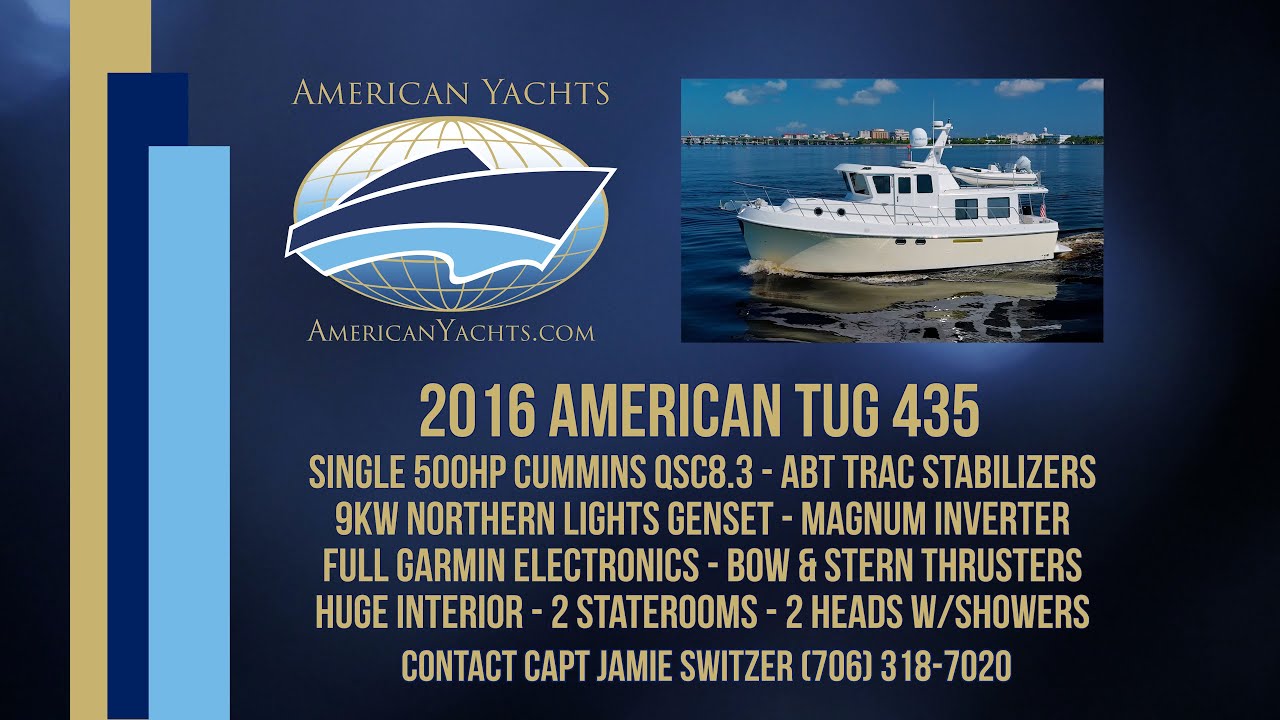 SOLD - American Tug 435 With American Yachts