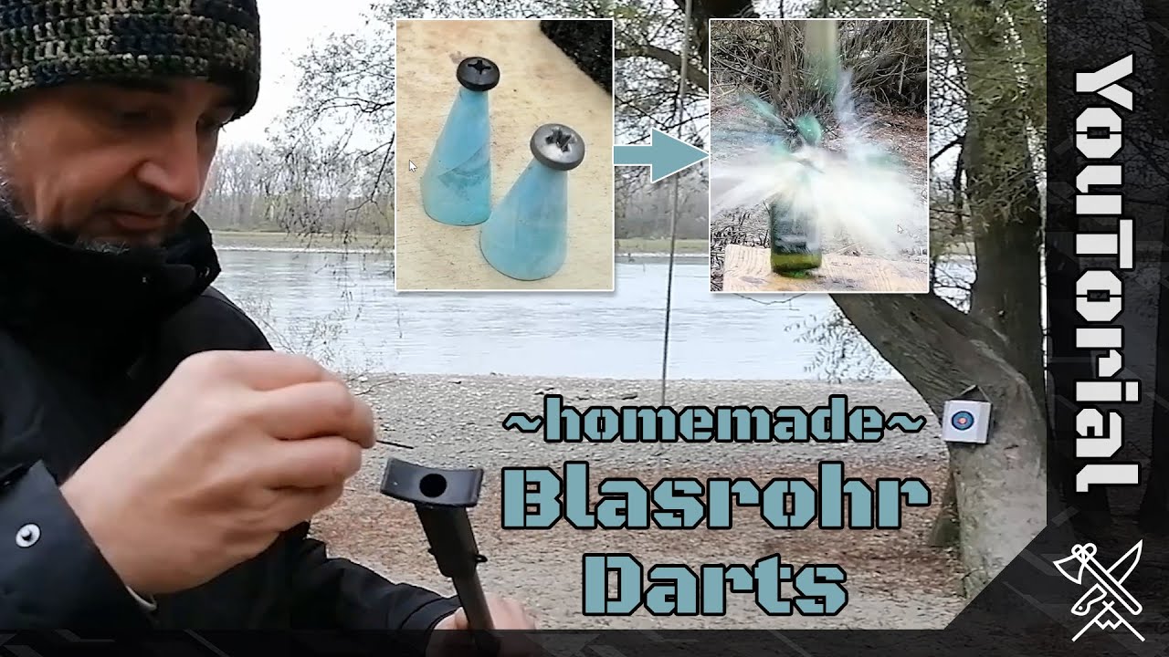 Blasrohr Darts aus Post-Its, Nägeln & Stahlkugeln (Extra: Blunt-Tips)
