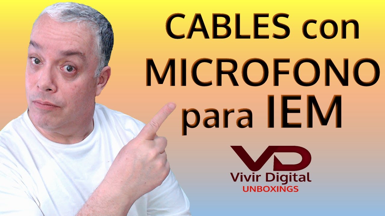 Cables con MICROFONO para IEM y Cables Digitales Balanceados