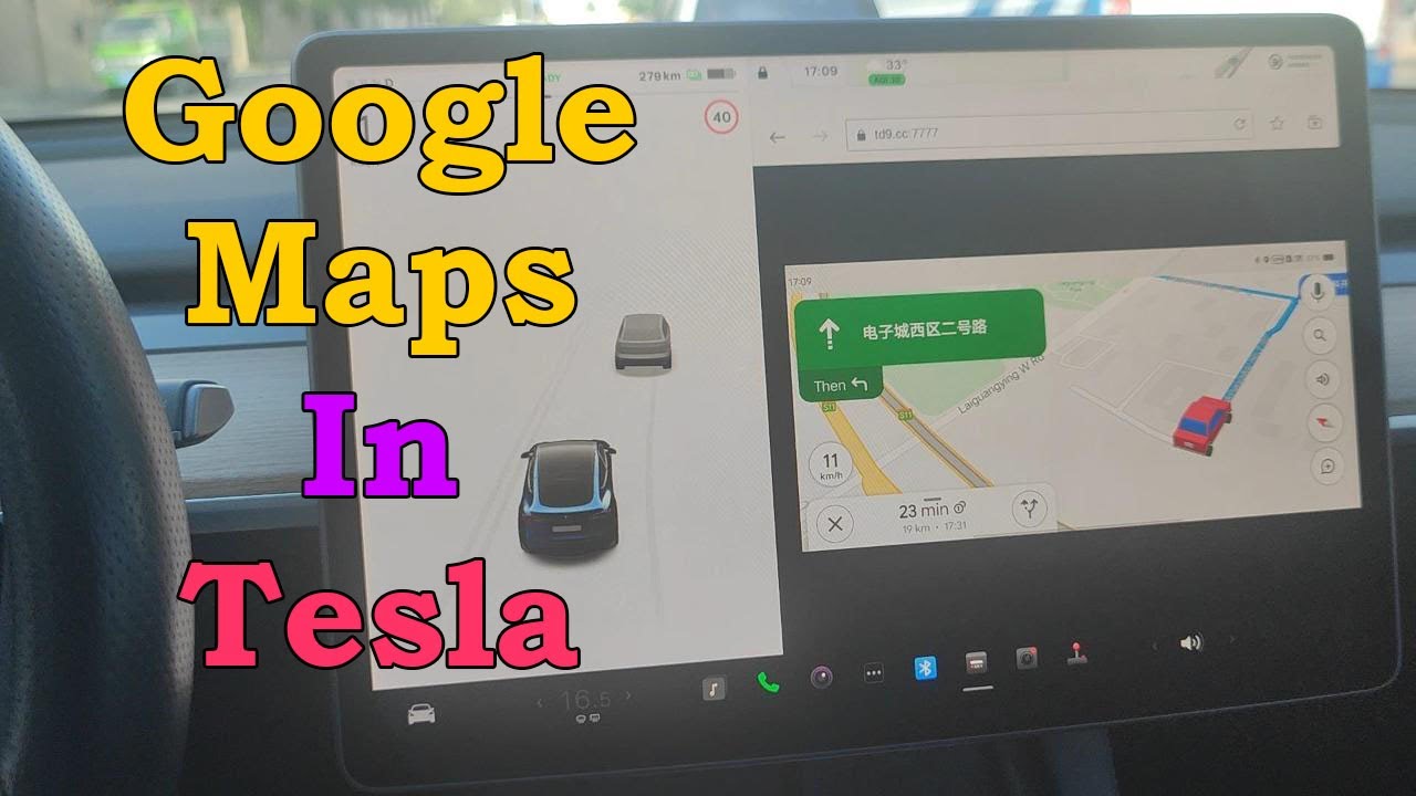 How to use Google Maps in Tesla