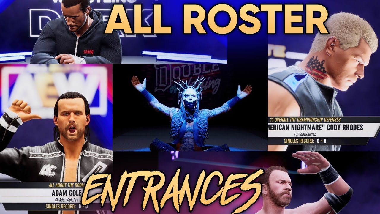 AEW Fight Forever | All 52 Roster Entrances!