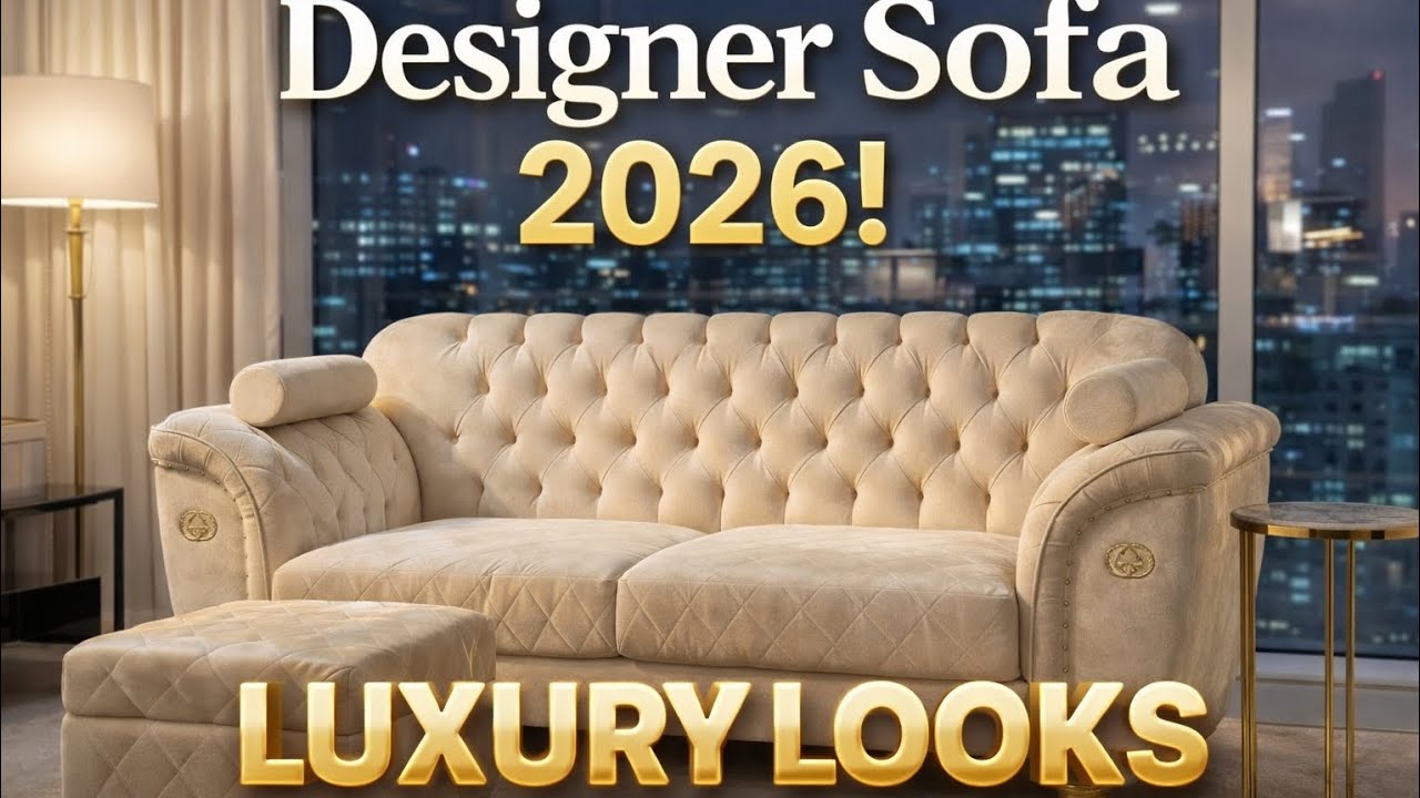 Modern Luxury Sofa + FREE Puffy Set Offer 💎