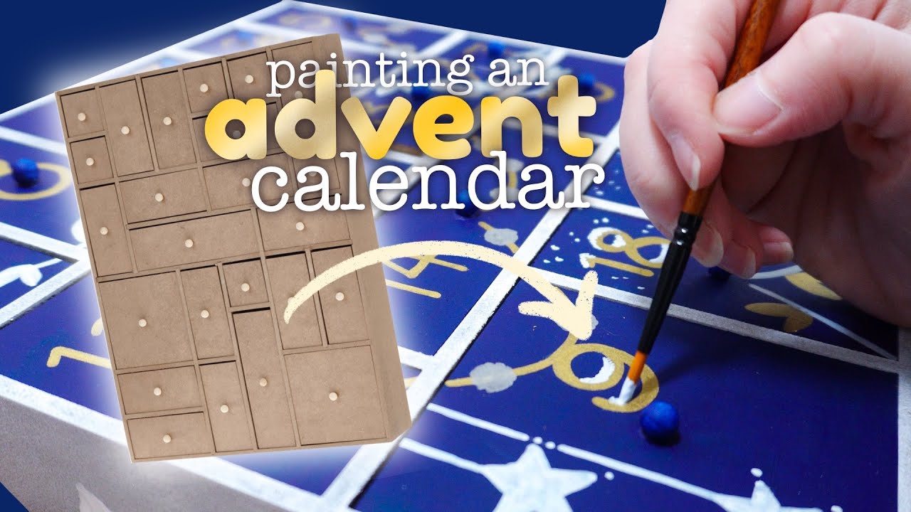 Painting an Advent Calendar - so many boxes!