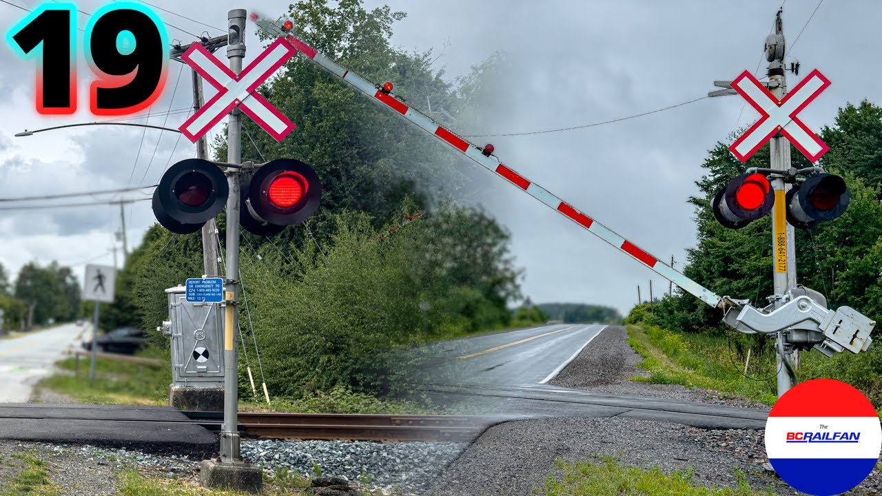 Canadian Railroad Crossings Compilation 19