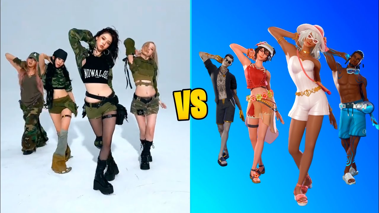 FORTNITE DANCES IN REAL LIFE (Whiplash, Sucker, Shape of You, Havana)