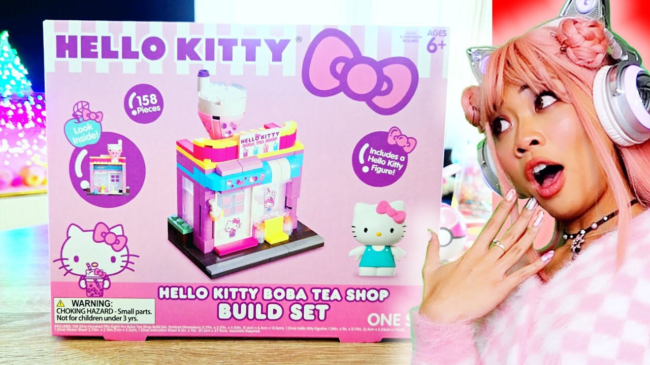 BUILDING A HELLO KITTY BOBA TEA SHOP!