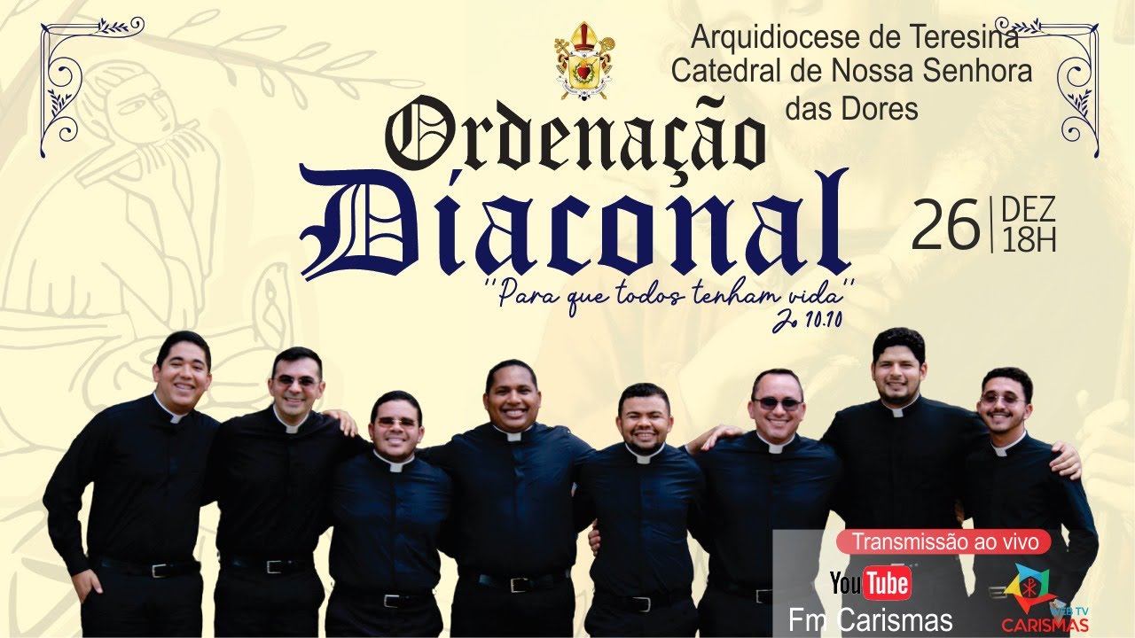 Ordenação Diaconal de 08 Seminaristas do Seminário SCJ - Teresina. (26/12/2024)