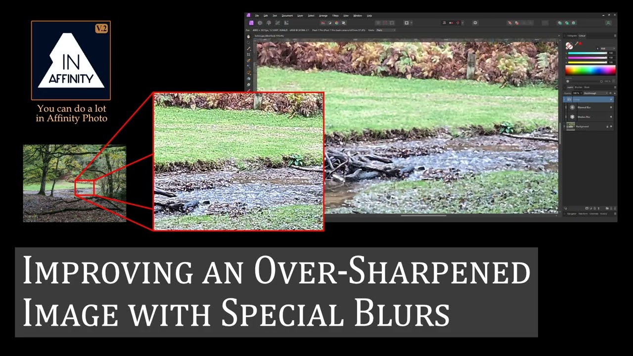 Improving an Over-Sharpened Image with Special Blurs