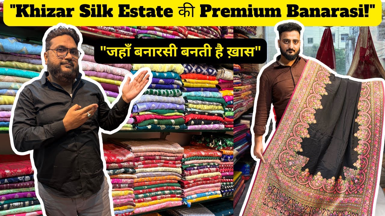 “Khizar Silk Estate Pure Silk Banarasi Saree for Wedding & Festive Wear”