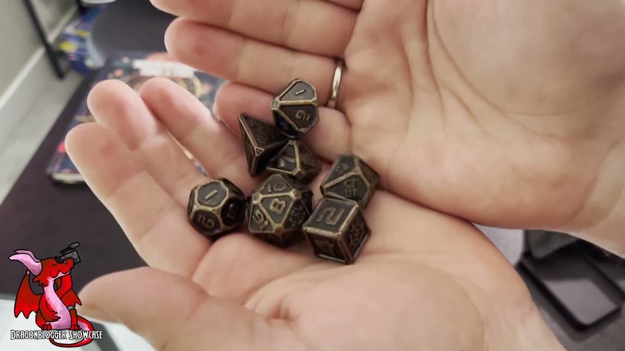 Excellent DnD Metal Dice Set with ENHANCE RPG Gaming Dice